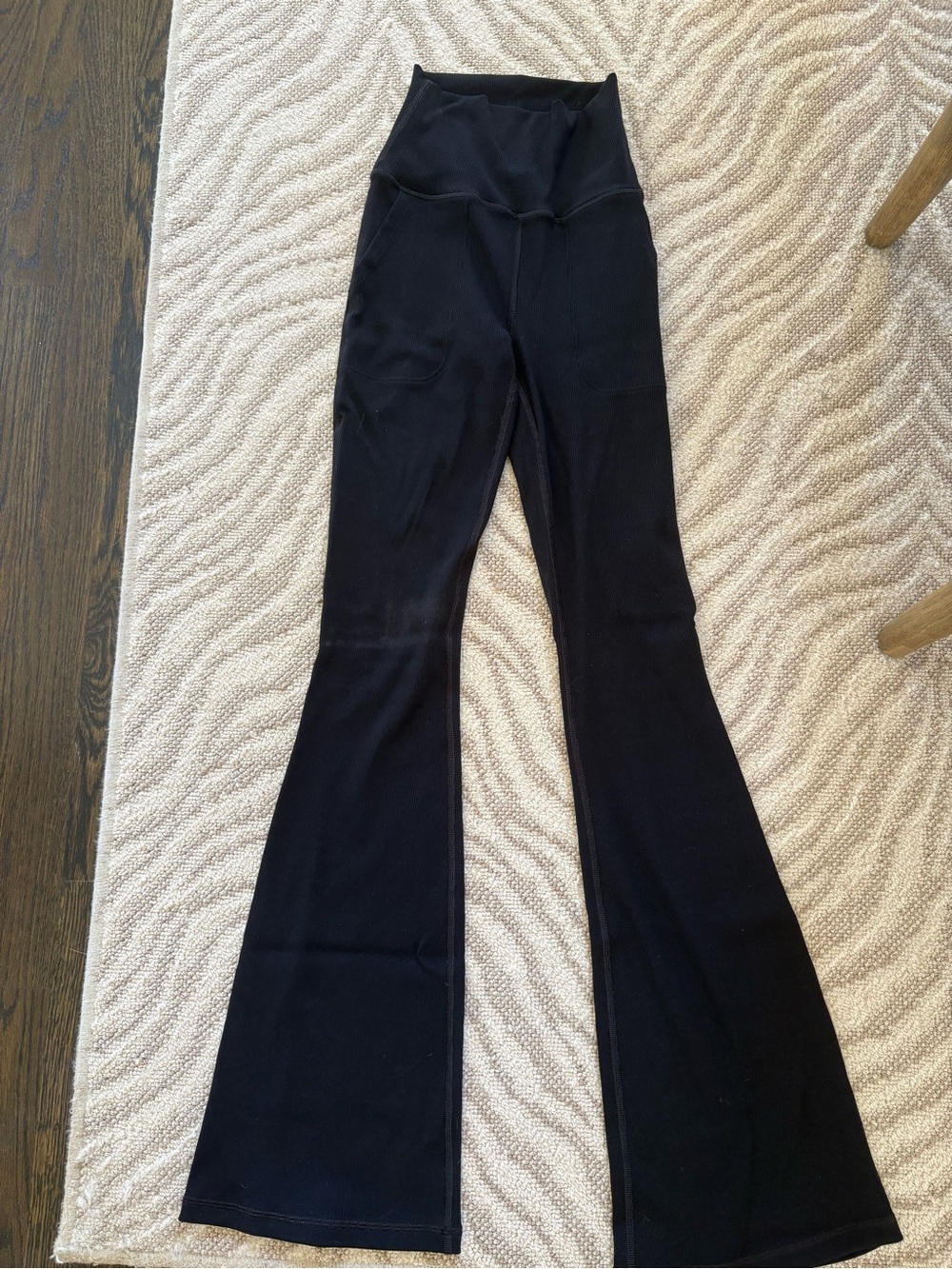 aerie Black High-Waist Flare Leggings